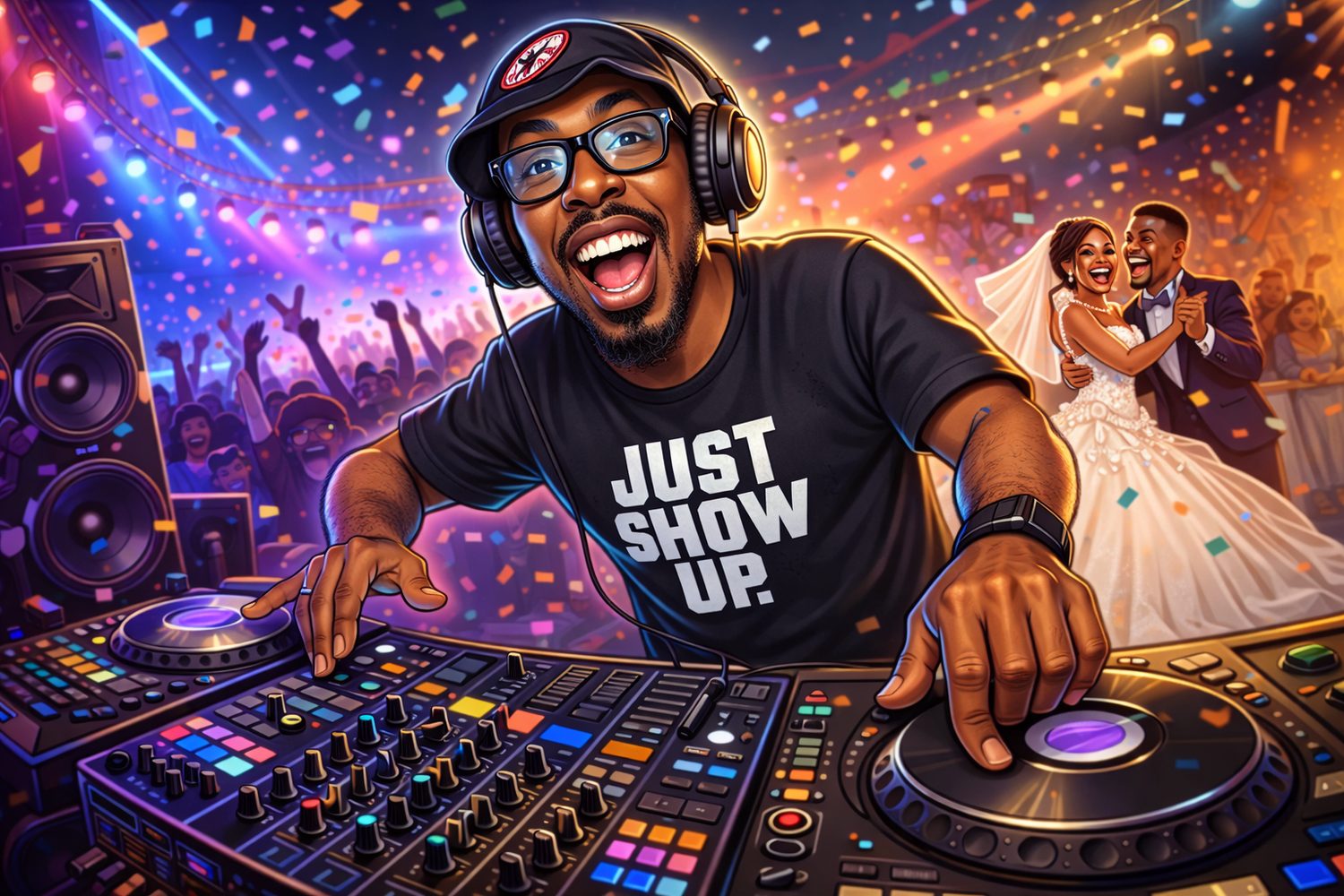 Flatlyne Entertainment DJ brand graphic